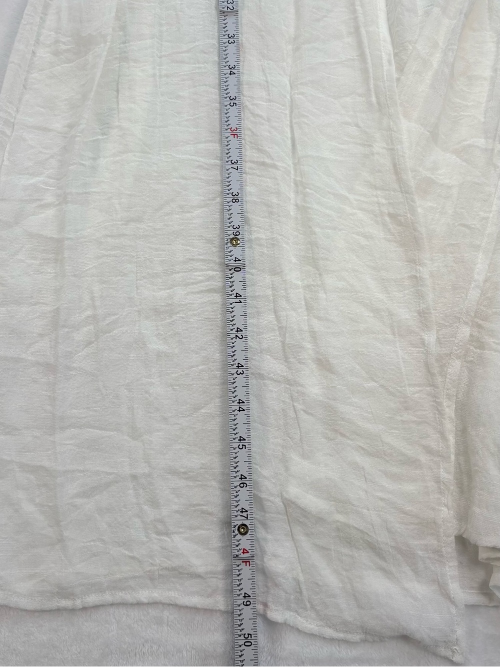 REBELLION White Lace Crochet Beach Cover Up Kimono Duster Tie Front - Picture 10 of 10